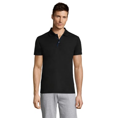 SOLS Mens Performer Sports Polo Shirt (Black)