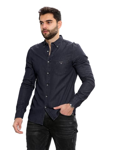 Gant Camisa Regular Fit para Hombre | La camisa índigo