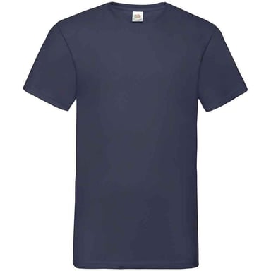 Fruit of the Loom Mens Valueweight V Neck T-Shirt (Deep Navy)