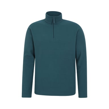 Mountain Warehouse Mens Camber II Half Zip Fleece Top (Petrol)