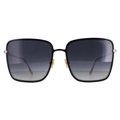 Gafas de sol Tom Ford Heath FT0739 01D negro brillante gris polarizado