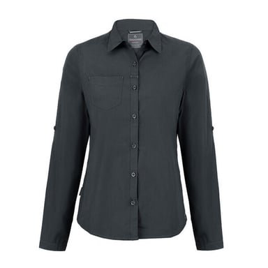 Craghoppers Womens/Ladies Expert Kiwi Long-Sleeved Shirt (Carbon Grey)