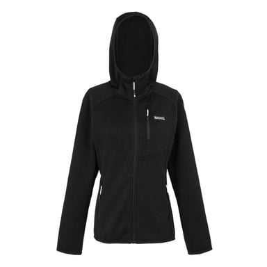 Regatta Womens/Ladies Newhill Marl Hooded Fleece Jacket (Black)