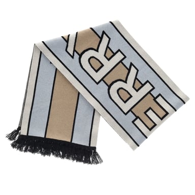 Burberry Intarsia Logo Scarf in Multicolor Wool