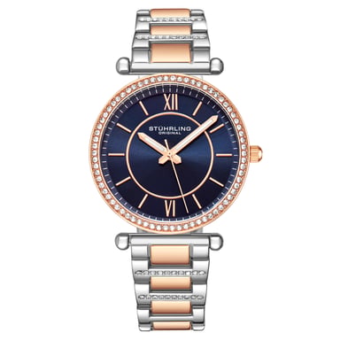 Rose Gold and Blue Aria Quartz 36mm