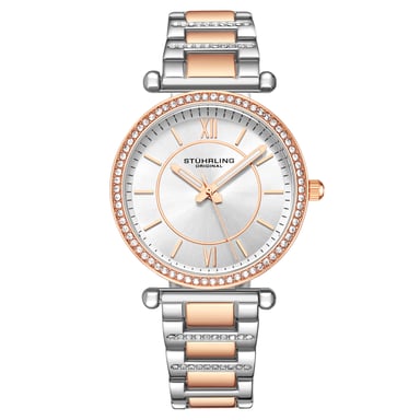 Rose Gold and Silver Aria Quartz 36mm