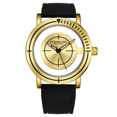 Gold and Black Aviator Quartz 42mm