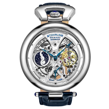 Silver Emperor’s Grandeur Automatic 49mm Skeleton