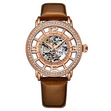 Rose Gold Winchester Automatic 38mm Skeleton