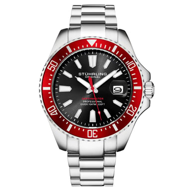 Red Depthmaster Quartz 42mm