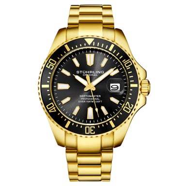 Gold and Black Depthmaster Quartz 42mm