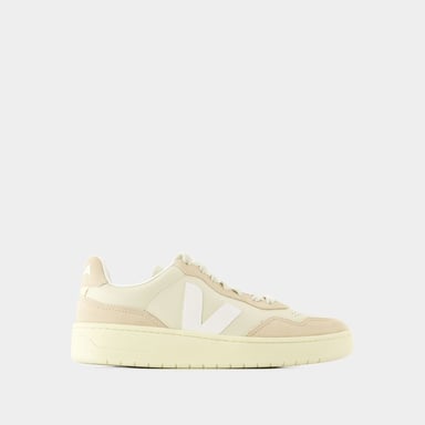 Zapatillas V-90 - Veja - Piel - Beige