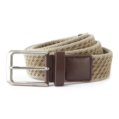 Asquith & Fox Mens Vintage Wash Canvas Belt (Khaki)