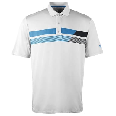 Isla Verde asimétrico asimétrico hombre plateado/camisa de golf blanca de golf