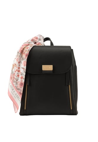 Laura Ashley Black Backpack