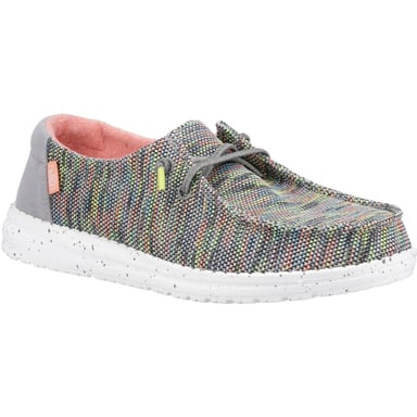 HEYDUDE Wendy Sox Polyester/Cotton/Spandex Women's Peacock Pink Loafers