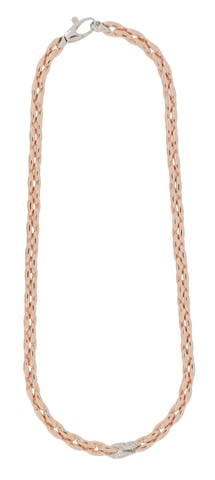 Orphelia Women's 925 Sterling Silver Necklace - Rose ZK-7159