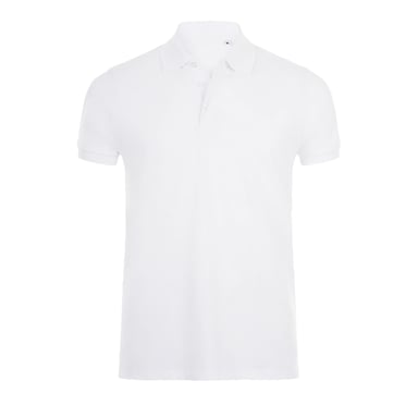 SOLS Mens Phoenix Short Sleeve Pique Polo Shirt (White)