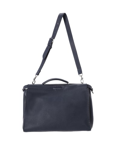 Fendi Large Peekaboo in Navy Blue leather