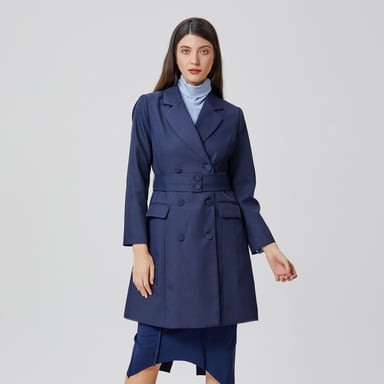 Belted tailor coat