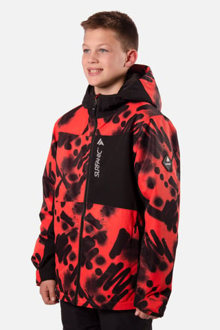 Misfit Vandal Print Jacket Orange