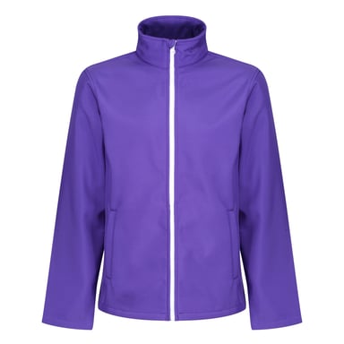 Regatta Standout Mens Ablaze Printable Soft Shell Jacket (Purple/Black)