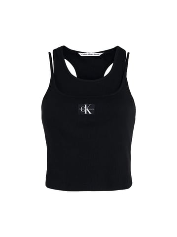 Top clásico de canalé de Calvin Klein para mujer