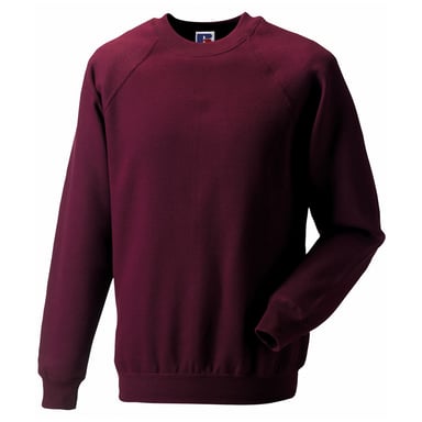 Russell Mens Spotshield Raglan Sweatshirt (Burgundy)