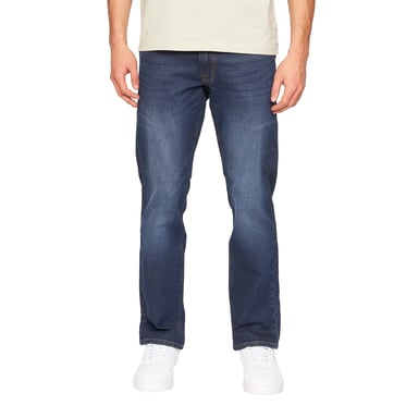 Crosshatch Mens Cadman Straight Jeans (Dark Wash)