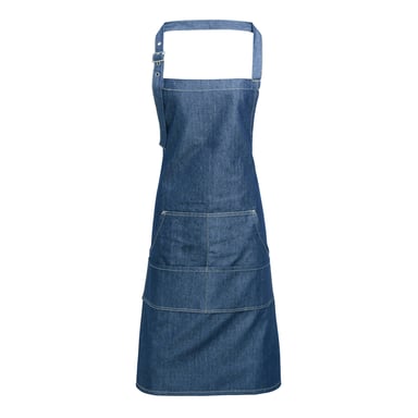 Premier Unisex Adult Colours Pocket Full Apron (Blue Denim)