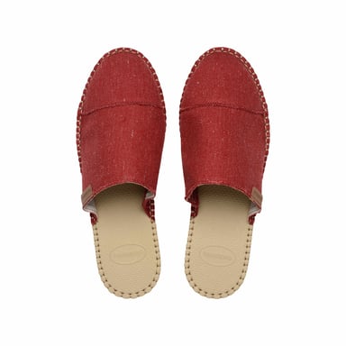 CHANCLETAS HAV. ESPADRILLE MULE ECO ROJO