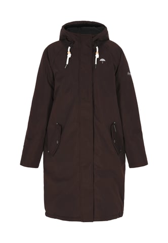 Schmuddelwedda winter parka women dark brown