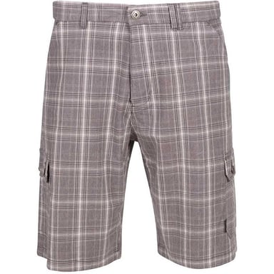 Trespass Mens Earwig Cargo Shorts (Storm Grey Check)