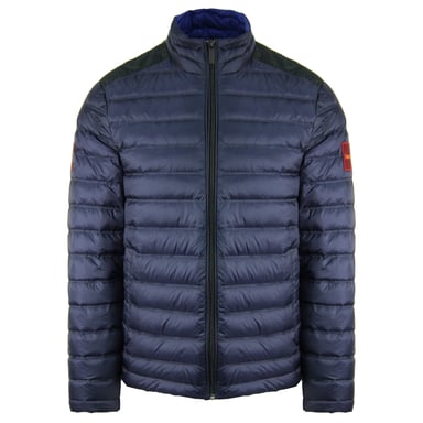 Abrigo acolchado azul marino de nailon para hombre de Calvin Klein