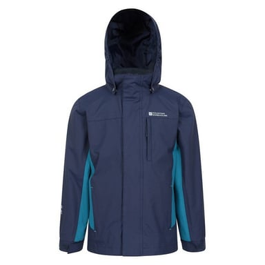 Mountain Warehouse Childrens/Kids Cannonball 3 in 1 Waterproof Jacket (Blue)