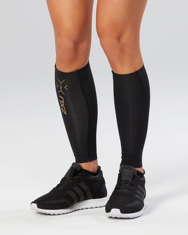 ELITE MCS COMP CALF GUARDS Black/Gold