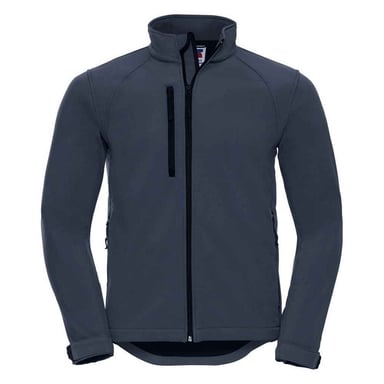 Russell Mens Plain Soft Shell Jacket (French Navy)