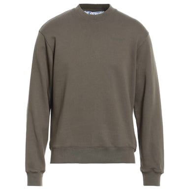 Off-White Sudadera verde con logo skate Diag Line
