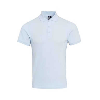 Premier Mens Coolchecker Plus Piqu Polo Shirt (Light Blue)