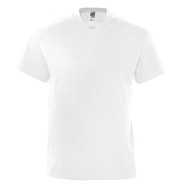 SOLS Mens Victory V Neck Short Sleeve T-Shirt (White)