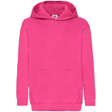 Fruit Of The Loom Kids Unisex Classic 80/20 Hoodie (Fuchsia)