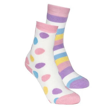 Trespass Childrens/Kids Frolic Boot Socks (Pack of 4) (Pink)