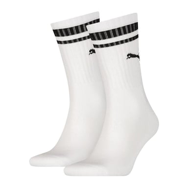 PUMA Heritage Crew 2Pck White Socks