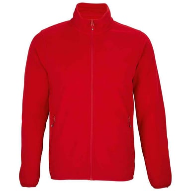 SOLS Mens Factor Zipped Fleece Jacket (Red)