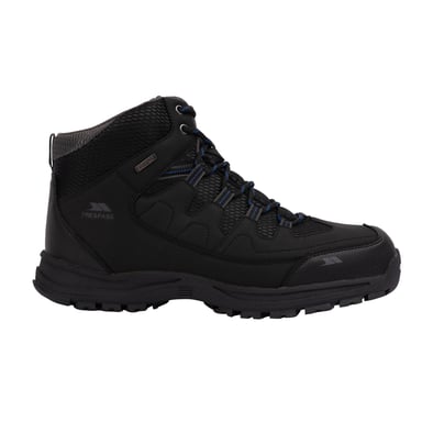 Trespass Mens Finley Waterproof Walking Boots (Black/Blue)