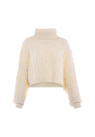 Mymo Turtleneck pullover women off-white