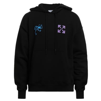 Off-White Skater Stick Man sudadera con capucha negra