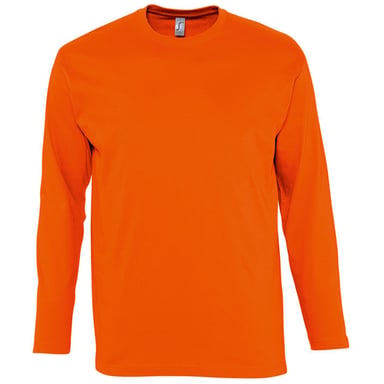 SOLS Mens Monarch Long Sleeve T-Shirt (Orange)