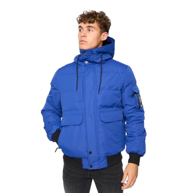 Crosshatch Mens Milwaka Bomber Jacket (Blue)
