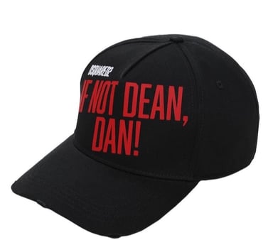 ¡Dsquared2 si no está muerto, Dan! Gorra de béisbol en negro